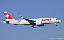 Airbus A220-300 | HB-JCU | Swiss International Air Lines  |  This Airbus A220 of Swiss International Airlines is about to land on runway 14 in Zurich, thus completing its flight SWR1211 from Oslo. | Z&UUML;RICH (LSZH/ZRH) 27.02.2026