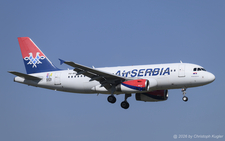 Airbus A319-132 | YU-APC | Air Serbia  |  This Airbus A319 of Air Serbia now has a sticker promoting the EXPO 2027 which will be held in Belgrade. | Z&UUML;RICH (LSZH/ZRH) 20.03.2026