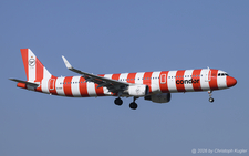 Airbus A321-211 | D-AIAI | Condor  |  This Airbus A321 was built for LAN Airlines, but not taken up. It then served with WOW air as TF-GMA for 3 years befor being delivered to Condor. In JAN2024, the aircraft was repainted in the Red Passion livery in JAN2024. | Z&UUML;RICH (LSZH/ZRH) 20.03.2026