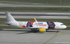 Airbus A320-214 | EC-LVU | Vueling Airlines  |  This Airbus A320 is promoting the French Rugby Federation and is seen here operating flight VLG6246 to Barcelona. | Z&UUML;RICH (LSZH/ZRH) 21.03.2026