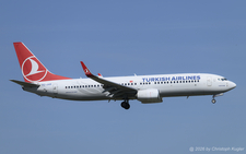 Boeing 737-8F2 | TC-JVR | Turkish Airlines  |  This Boeing 737-800 of Turkish Airlines is seen here approaching runway 14 in Zurich after its flight from Istanbul. | Z&UUML;RICH (LSZH/ZRH) 07.04.2026