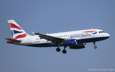 Airbus A319-131 | G-EUPD | British Airways  |  This Airbus A319 of British Airways is flying on European routes since its delivery on 10DEC1999. It was painted in the Olympic golden Dove scheme between JUN2012 and NOV2017. | Z&UUML;RICH (LSZH/ZRH) 11.04.2026
