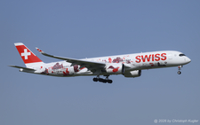 Airbus A350-941 | HB-IFA | Swiss International Air Lines  |  This Airbus A350 of Swiss International Air Lines is seen here arriving late from Seoul Incheon after a long flight of almost 13 hours. | Z&UUML;RICH (LSZH/ZRH) 11.04.2026