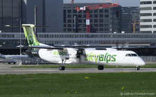 Bombardier DHC-8-402 | 9H-MAYA | Skyalps  |  Skyalps is a regional airline based in Bolzano. 4 of their 7 aircraft are painted in a green/white colourscheme underlining the environmentally friendly travel using their Bombardier DHC-8 Dash 8 aircraft.  | Z&UUML;RICH (LSZH/ZRH) 16.04.2026