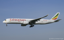 Airbus A350-941 | ET-AUB | Ethiopian Airlines  |  This Airbus A350 of Ethiopian Airlines has a sticker applied celebrating the airlines' 80th anniversary. The airline started its operations on 08APR1946. | Z&UUML;RICH (LSZH/ZRH) 17.04.2026