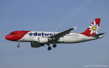 Airbus A320-214 | HB-IJV | Edelweiss Air  |  This Airbus A320 of Edelweiss Air is seen here arriving as flight EDW171 from Tbilisi. The aircraft has already  been painted in the revised colour scheme. | Z&UUML;RICH (LSZH/ZRH) 17.04.2026