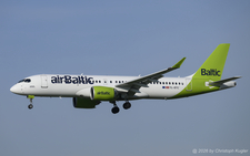 Airbus A220-300 | YL-BTC | Air Baltic  |  This Airbus A220-300 of Air Baltic was delivered on 10FEB2026 to the Latvian airline. It is seen here arriving from London-Heathrow as flight SWR345. | Z&UUML;RICH (LSZH/ZRH) 17.04.2026