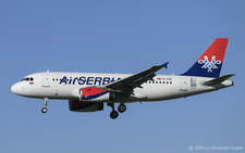 Airbus A319-132 | YU-APN | Air Serbia  |  This Airbus A319 was buiilt in 2009 for Bangkok Airways where it saw service until APR2020. After two years of storage at various places in South-East Asia, it was transferred to Air Serbia where it entered service on 19MAY2022. | Z&UUML;RICH (LSZH/ZRH) 24.04.2026