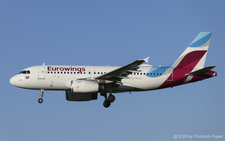 Airbus A319-132 | D-AGWF | Eurowings  |  This Airbus A319 of Eurowings is captured arriving from Dusseldorft as flight EWG9760. | Z&UUML;RICH (LSZH/ZRH) 24.04.2026
