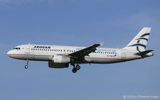 Airbus A320-232 | SX-DGD | Aegean Airlines  |  This Airbus A320 of Aegean Airlines is seen here arriving from Thessaloniki still promoting visits to Greece. It is one of only few aircraft still painted in the old colour scheme of the airline. | Z&UUML;RICH (LSZH/ZRH) 27.04.2026