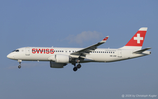 Bombardier CSeries 300 | HB-JCB | Swiss Global Airlines  |  More and more aircraft of Swiss International Air Lines are receiving the additional titles 