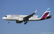Airbus A320-251n | D-AENE | Eurowings  |  This Airbus A320neo of Eurowings is still promoting the Yes to Europe vote with was held 2 years ago.  | Z&UUML;RICH (LSZH/ZRH) 22.05.2026