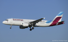 Airbus A320-214 | D-ABNK | Eurowings  |  This Airbus A320 of Eurowings is seen here as flight EWG762 from Cologne. The aircraft is about to land on runway 14 in Z&uuml;rich. | Z&UUML;RICH (LSZH/ZRH) 18.06.2026