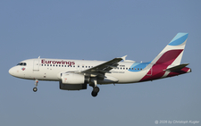Airbus A319-132 | D-AGWB | Eurowings  |  This Airbus A319 of Eurowings has been previously photographed with grey engines, it is now flying with white engines.  | Z&UUML;RICH (LSZH/ZRH) 19.06.2026