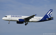 Airbus A320-232 | SX-DGJ | Aegean Airlines  |  This Airbus A320 of Aegean Airlines also saw service with Olympic Air and was already photographed then. It is seen now arriving as flight A3534 from Thessaloniki. | Z&UUML;RICH (LSZH/ZRH) 13.07.2026