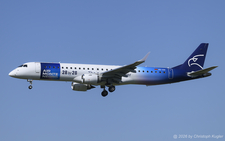 Embraer ERJ-195LR | 4O-AOI | Air Montenegro  |  This Embraer ERJ-195 is the 4th aircraft of this small airline. It entered service only few days prior to this picture being taken, on 18JUL2026 | Z&UUML;RICH (LSZH/ZRH) 22.07.2026