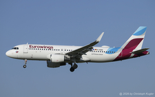 Airbus A320-214 | D-AEWS | Eurowings  |  This Airbus A320 of Eurowings is seen here operating flight EW9760 from Dusseldorf to Zurich. This particular aircraft was promoting AVIS car hire between SEP 2018 and NOV 2020. | Z&UUML;RICH (LSZH/ZRH) 29.07.2026