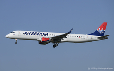 Embraer ERJ-195LR | YU-ATB | Air Serbia  |  Air Serbia is using their Embraer ERJ-195 aircraft to supplement their Airbus A319 and Airbus A320 fleet. 3 of the 4 aircraft carry the EXPO 2027 Belgrade sticker in the tail. | Z&UUML;RICH (LSZH/ZRH) 29.07.2026