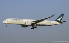 Airbus A350-941 | B-LQC | Cathay Pacfic  |  This Airbus A350-900 was one of the last aircraft of this type to be delivered to Cathay Pacific. The aircraft is seen here approaching runway 14 for its landing at Zurich.  | Z&UUML;RICH (LSZH/ZRH) 30.07.2026