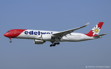 Airbus A350-941 | HB-IHC | Edelweiss Air  |  The Airbus A350 of Edelweiss Air, operating flight WK19 from Halifax, is captured here approaching runway 14 in Zurich. | Z&UUML;RICH (LSZH/ZRH) 31.07.2026