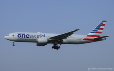 Boeing 777-223ER | N795AN | American Airlines  |  There was a little cloud in the sky preventing full sun on this Boeing 777-200 of American Airlines. Their seasonal service from Dallas-Ft Worth ended a few days later.  | Z&UUML;RICH (LSZH/ZRH) 31.07.2026