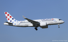Airbus A220-100 | 9A-CAQ | Croatia Airlines  |  Coratia Airlines operates only 2 shorter Airbus A220-100 and 9 longer Airbus A220-300. Here, 9A-CAQ is seen arriving from Split as flight OU4462. | Z&UUML;RICH (LSZH/ZRH) 08.08.2026