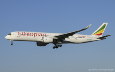Airbus A350-941 | ET-AWM | Ethiopian Airlines  |  The Airbus A350 of Ethiopian Airlines have also received the 80 years 1946 - 20226 sticker.  | Z&UUML;RICH (LSZH/ZRH) 13.08.2026
