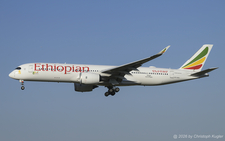 Airbus A350-941 | ET-AYA | Ethiopian Airlines  |  This Airbus A350-900 of Ethiopian Airlines is seen here approaching runway 14 in Zurich. The airline currently operates 22 aircraft of this type and 4 longer Airbus A350-1000. | Z&UUML;RICH (LSZH/ZRH) 14.08.2026