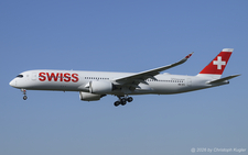 Airbus A350-941 | HB-IFC | Swiss International Air Lines  |  This Airbus A350-941 is seen here on its delivery flight from Toulouse. The aircraft will be christened after the city of Zug.   | Z&UUML;RICH (LSZH/ZRH) 12.09.2026