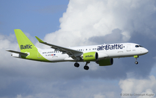 Airbus A220-300 | YL-BTE | Air Baltic  |  This Airbus A220-300 is seen here arriving from Paris Charles de Gaule as flight LX639. | Z&UUML;RICH (LSZH/ZRH) 14.09.2026