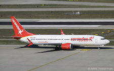 Boeing 737 MAX 8 | TC-MKB | Corendon Airlines  |  This Boeing 737 MAX 8 is seen here taxing to runway 28 for its flight to Antalya. The aircraft previously picked up passengers at Salzburg before continuing to load more passengers in Zurich. | Z&UUML;RICH (LSZH/ZRH) 25.09.2026