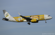 Airbus A320-232 | EC-MJB | Vueling Airlines  |  This Airbus A320 of Vueling Airlines was painted in the 
