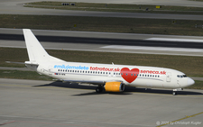 Boeing 737-484 | 9H-MPW | Air Horizont  |  This Boeing 737 of Air Horizont is seen here with special Milujemeleto titles, promoting a Slovak tour operator.  | Z&UUML;RICH (LSZH/ZRH) 05.10.2026