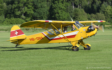 Piper L-4J Grasshopper | HB-ONA | private  |  This Piper L-4J Grasshopper has just arrived from Kagiswil and is now taxing towards its parking position | LSZO 13.06.2026